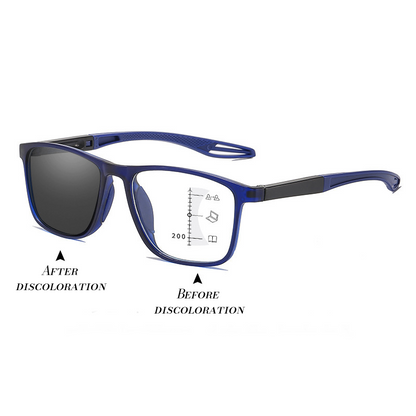 👓Sports-style 2-in-1 UV-protective photochromic reading glasses