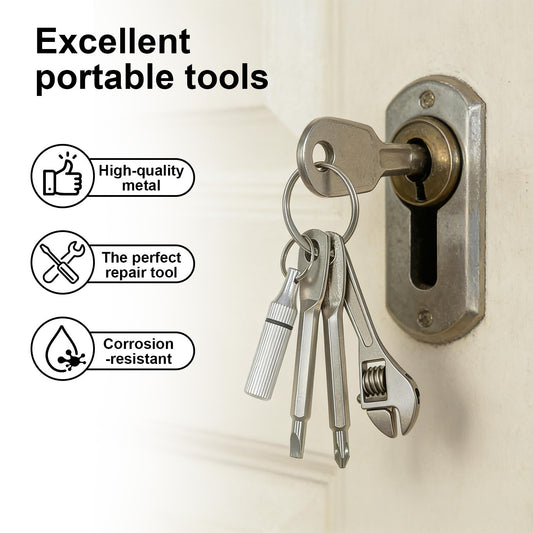 💥Only $16.99 Last Day Promotion!🎁🛠️ 4-in-1 Pocket Mini Tool Keychain