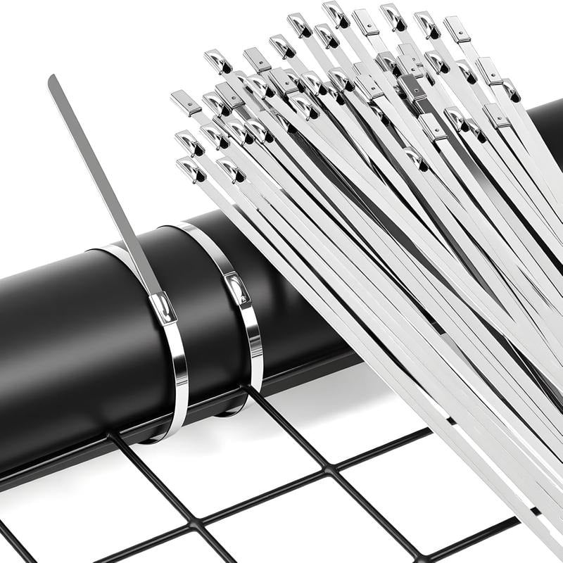 ✨LAST DAY SALE 49% OFF 🔥Stainless Steel Cable Tie Gun with Metal Zip Ties