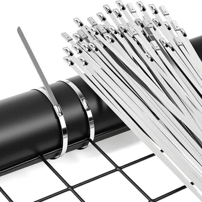 ✨LAST DAY SALE 49% OFF 🔥Stainless Steel Cable Tie Gun with Metal Zip Ties