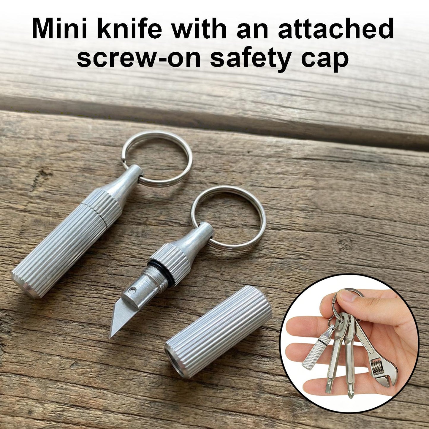 💥Only $16.99 Last Day Promotion!🎁🛠️ 4-in-1 Pocket Mini Tool Keychain