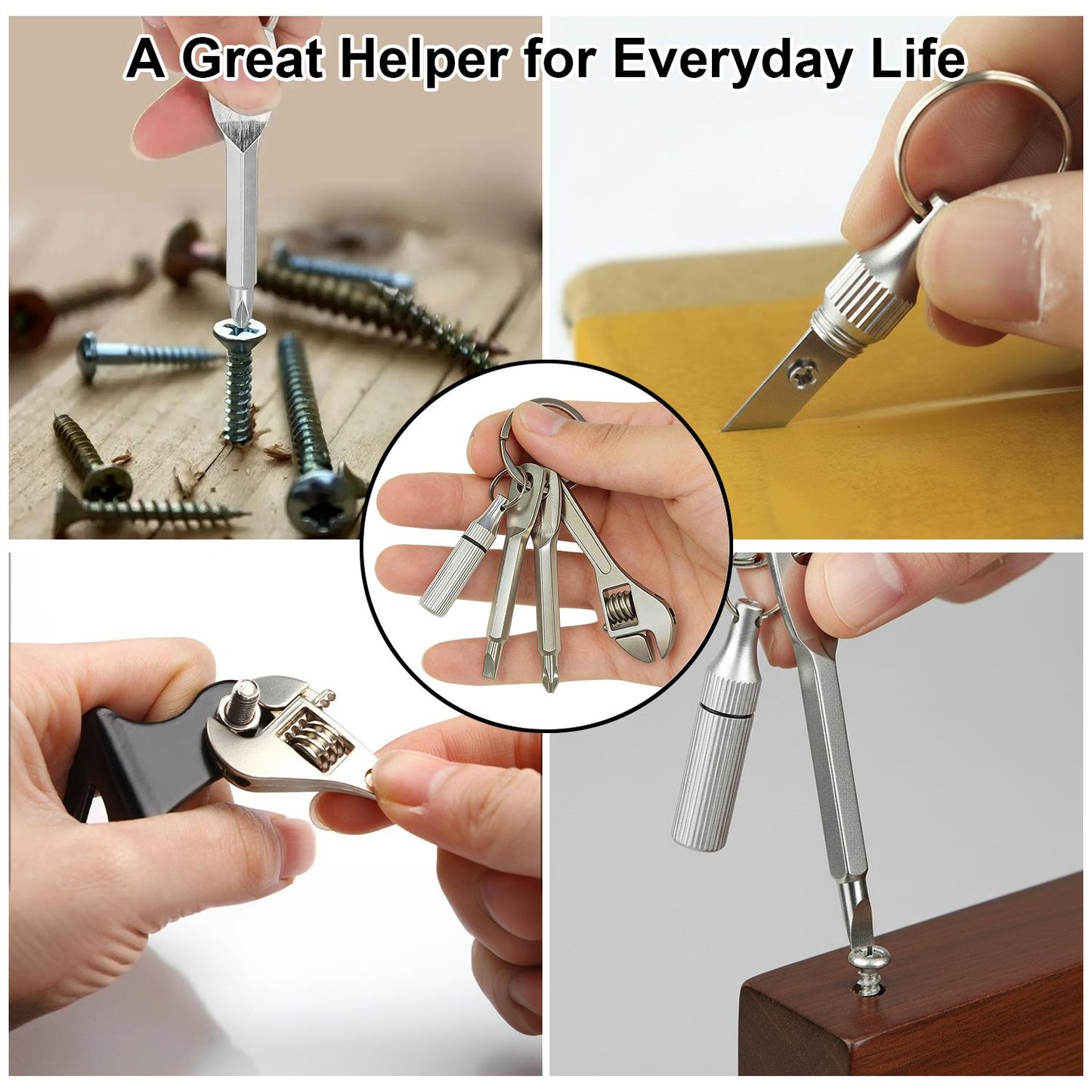 💥Only $16.99 Last Day Promotion!🎁🛠️ 4-in-1 Pocket Mini Tool Keychain
