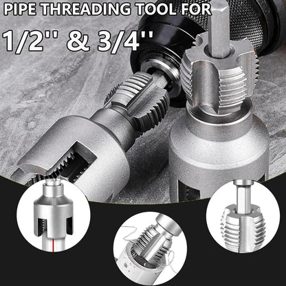 🔥Last Day 50% OFF🛠️🔥Pipe Tapping and Threading Tool | Dual-Specification Compatible