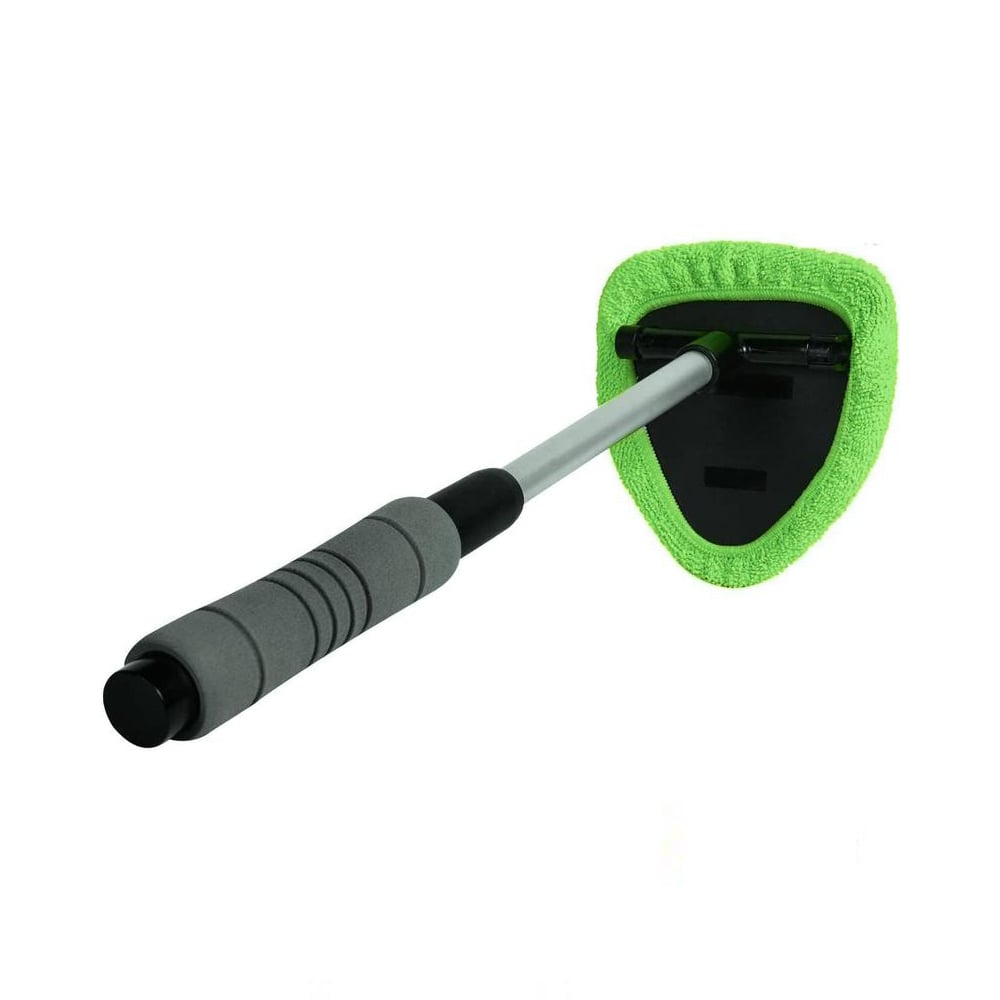 🔥 Windshield Cleaning Tool, Microfiber Car Window Cleaner with 3 Reusable and Washable Microfiber Pads and Extendable Handle
