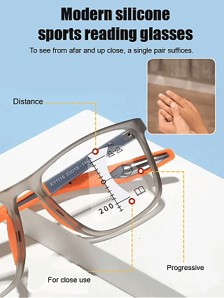 👓Sports-style 2-in-1 UV-protective photochromic reading glasses