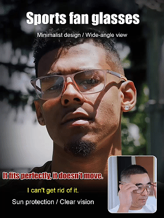 👓Sports-style 2-in-1 UV-protective photochromic reading glasses