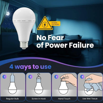 ✨LAST DAY SALE 50% OFF 🔥Rechargeable Emergency Light Bulbs