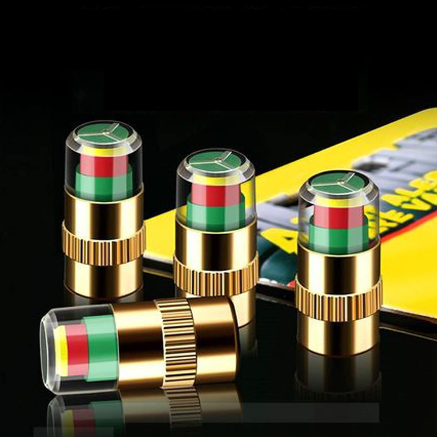 🔥Last Day 50% OFF💥4Pcs Car Tire Pressure Monitor Valve Stem Caps