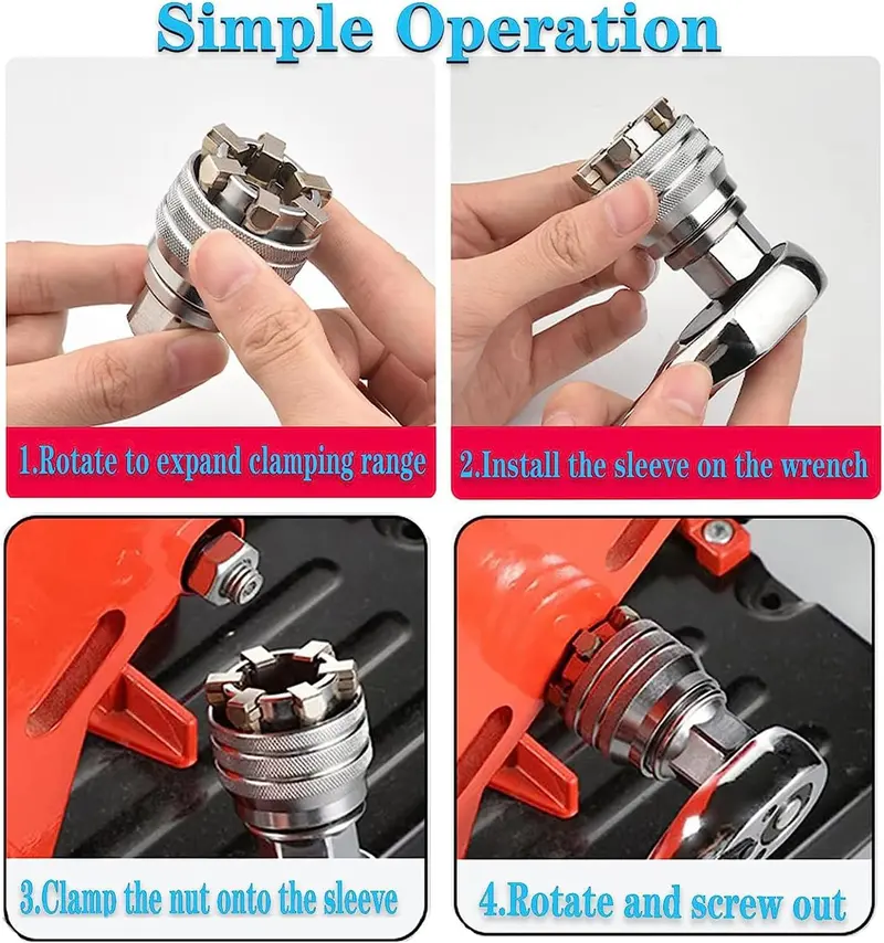 🔧Adjustable Magic Socket Wrench