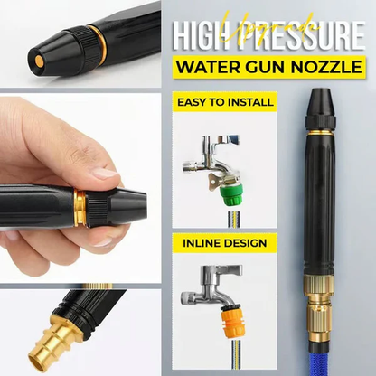 ✨ Last Day: 50% OFF 🔥 High-Pressure Hose Spray Gun with Brush Attachment