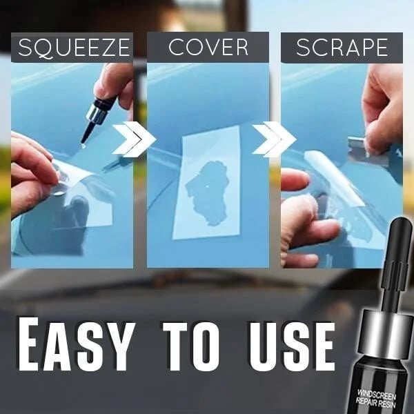 🚗Cracks Gone Glass Repair Kit (New Formula)🪞Glass Repair | Durable invisible Fix💯