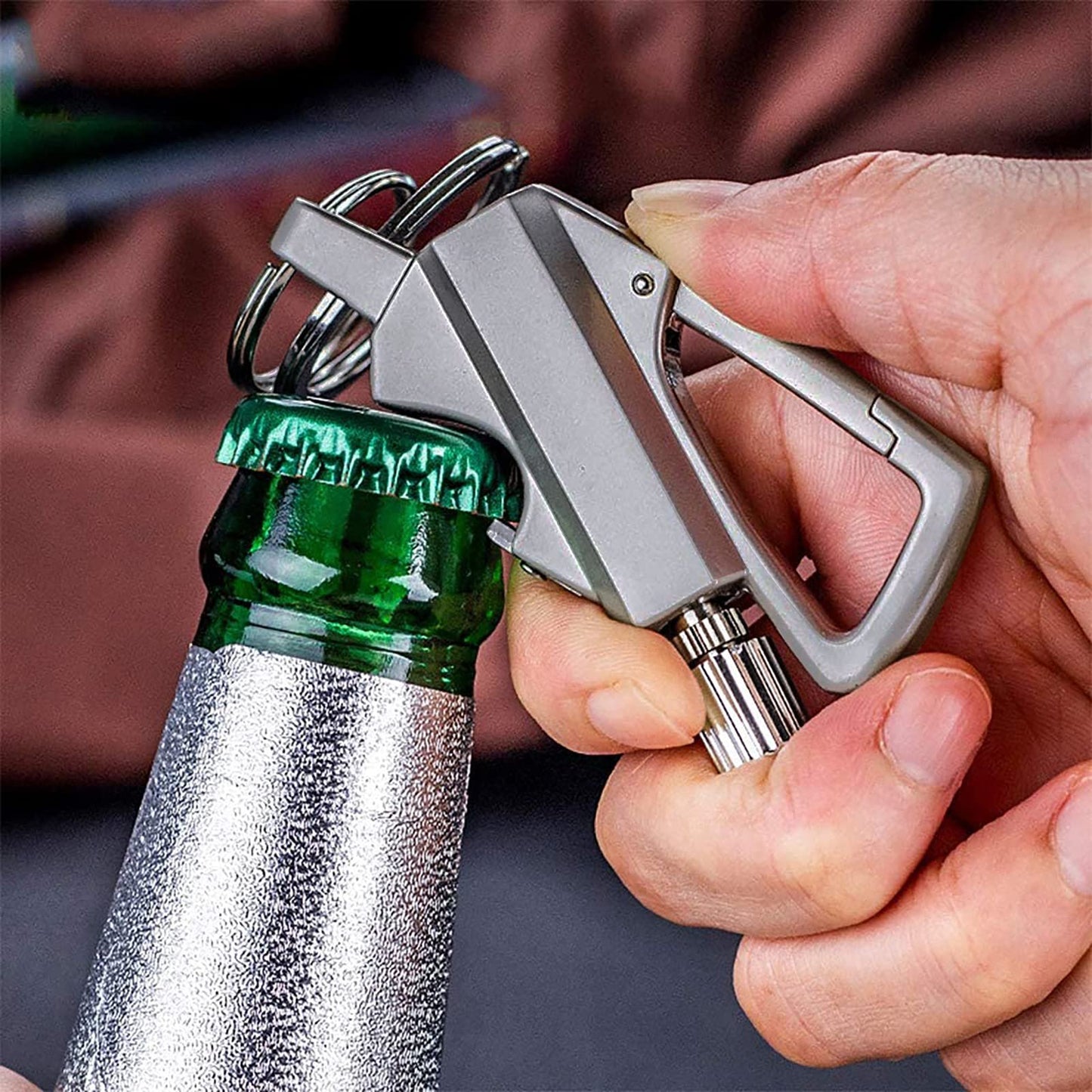 ✨LAST DAY 49% OFF - Permanent Match Infinity Lighter with Multitool Keychain Bottle Opener