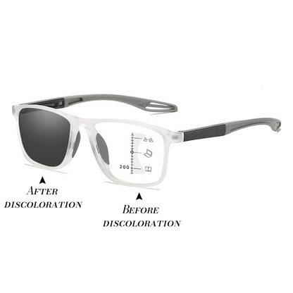 👓Sports-style 2-in-1 UV-protective photochromic reading glasses