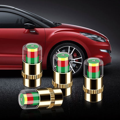 🔥Last Day 50% OFF💥4Pcs Car Tire Pressure Monitor Valve Stem Caps
