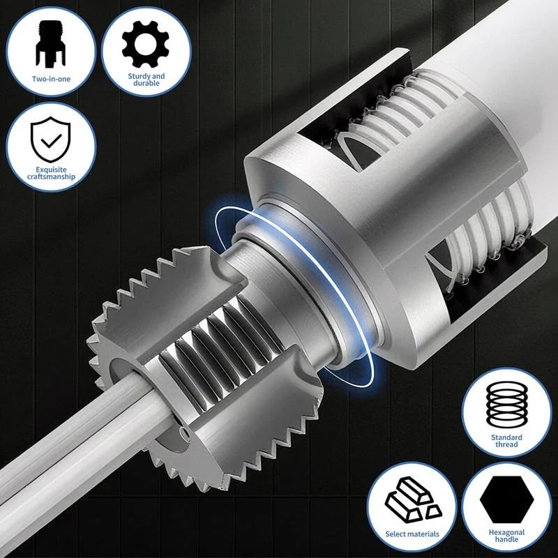🔥Last Day 50% OFF🛠️🔥Pipe Tapping and Threading Tool | Dual-Specification Compatible