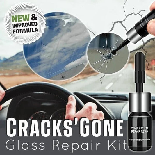🚗Cracks Gone Glass Repair Kit (New Formula)🪞Glass Repair | Durable invisible Fix💯