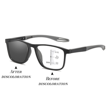 👓Sports-style 2-in-1 UV-protective photochromic reading glasses