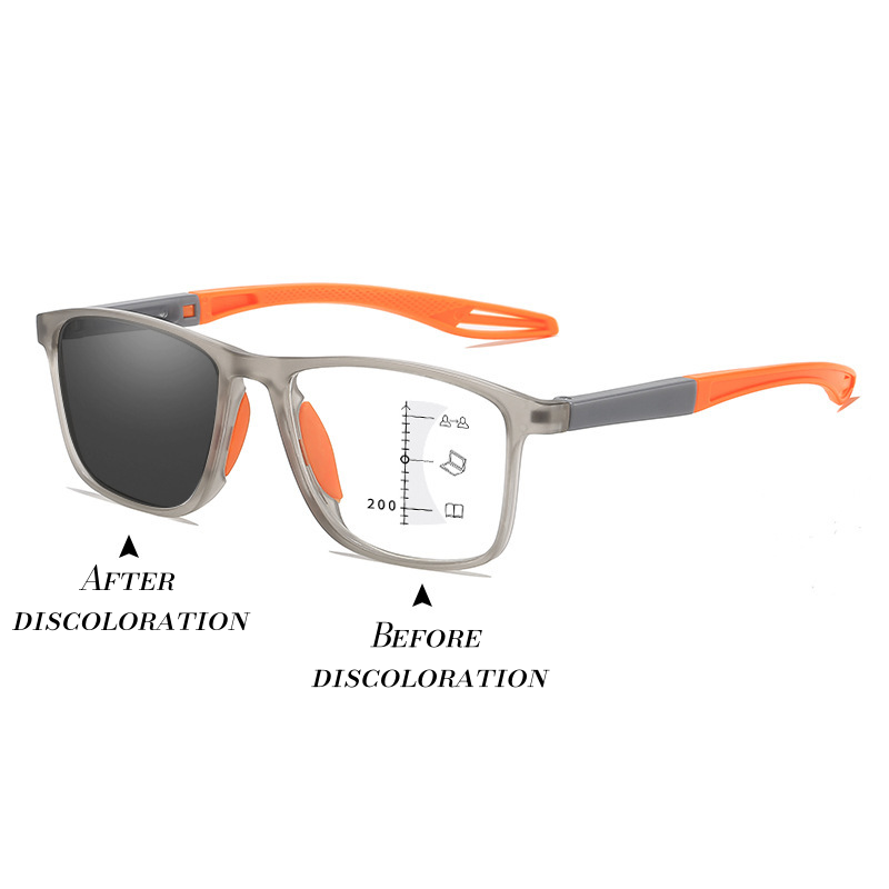 👓Sports-style 2-in-1 UV-protective photochromic reading glasses