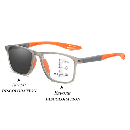 👓Sports-style 2-in-1 UV-protective photochromic reading glasses