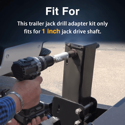🛒Best Price Guaranteed🔥Stainless Steel Trailer Jack Electric Drill Adapter