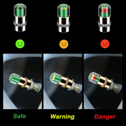 🔥Last Day 50% OFF💥4Pcs Car Tire Pressure Monitor Valve Stem Caps
