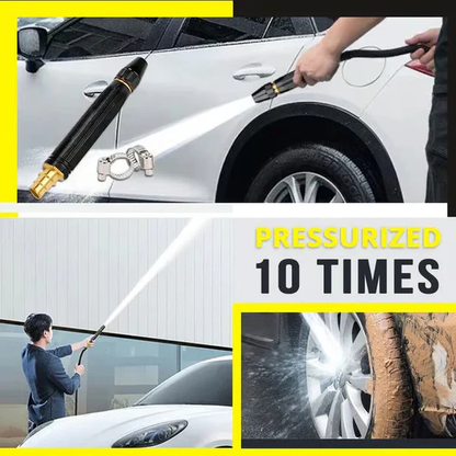 ✨ Last Day: 50% OFF 🔥 High-Pressure Hose Spray Gun with Brush Attachment
