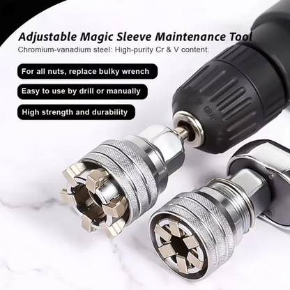 🔧Adjustable Magic Socket Wrench