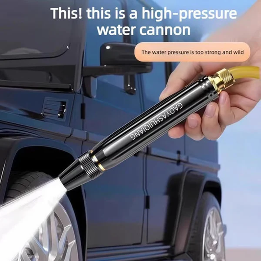 ✨ Last Day: 50% OFF 🔥 High-Pressure Hose Spray Gun with Brush Attachment